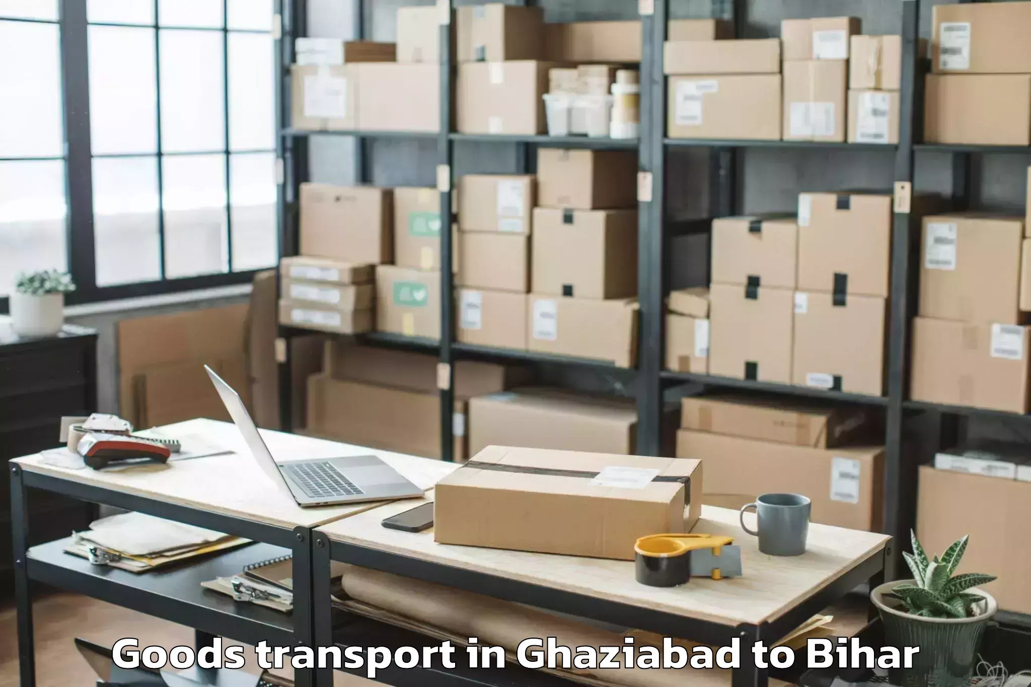 Book Your Ghaziabad to Majhaulia Goods Transport Today